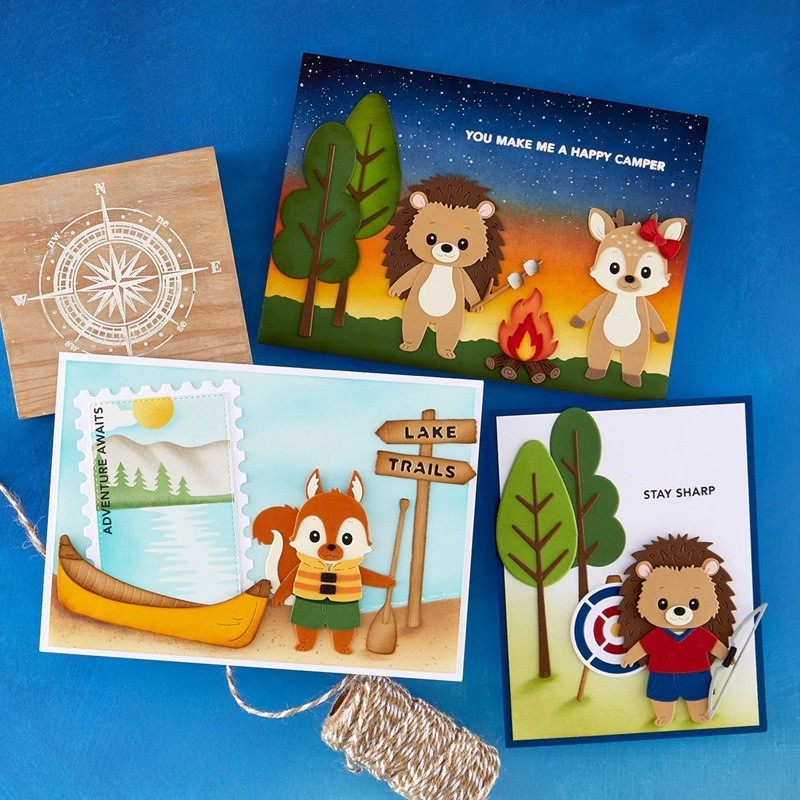 Preorder Spellbinders Clear Stamp STP-269 Summertime Sentiments