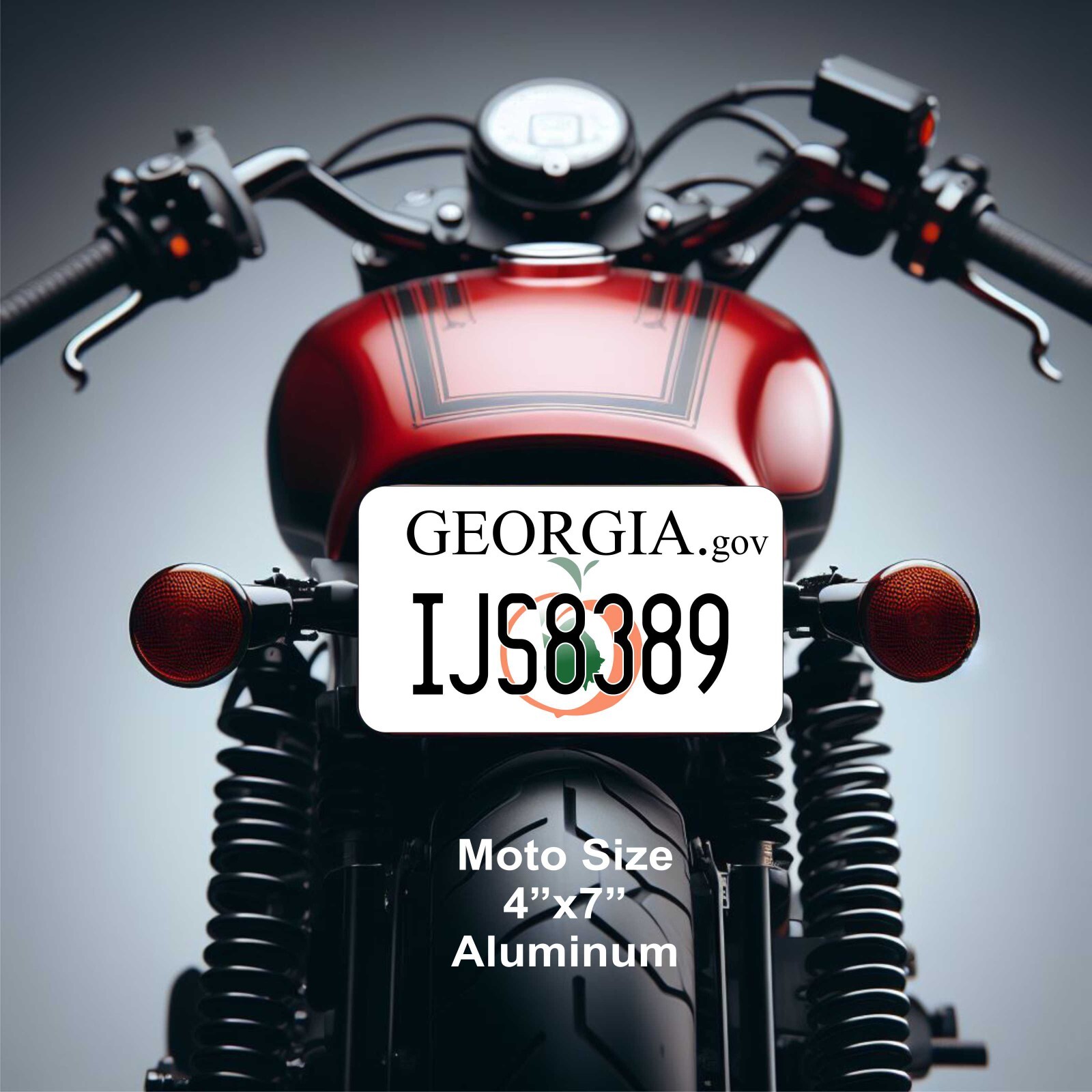 Any State Any Text License Plate Personalized Custom Auto Car Motorcycle Tag