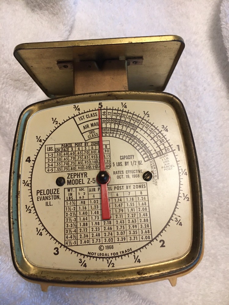 1968 Zephyr Model Z-5 Postal Scale