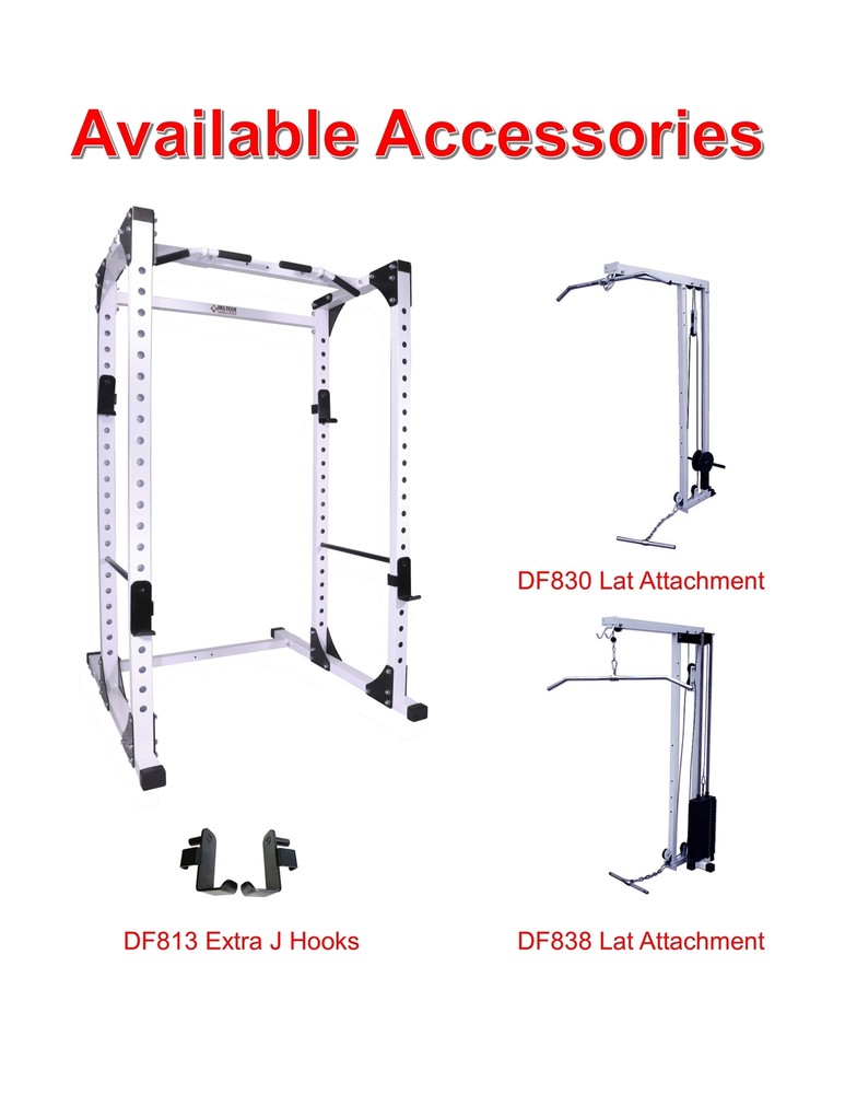Deltech Fitness Pro Squat Rack (DF825)