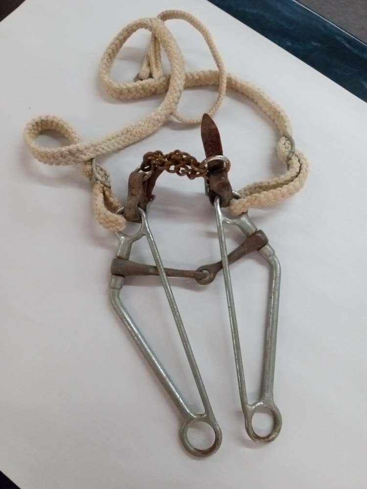 Vintage Bitless Horse Headstall Component
