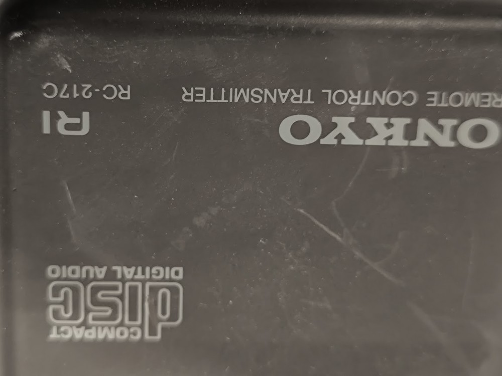 Onkyo RC-217C Remote Control - Used, Working