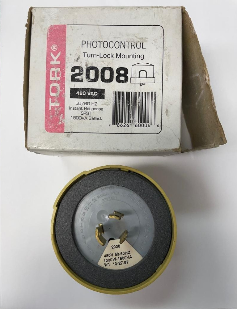 Tork #2008 Photo Control Turn Locking Mount 480Volt