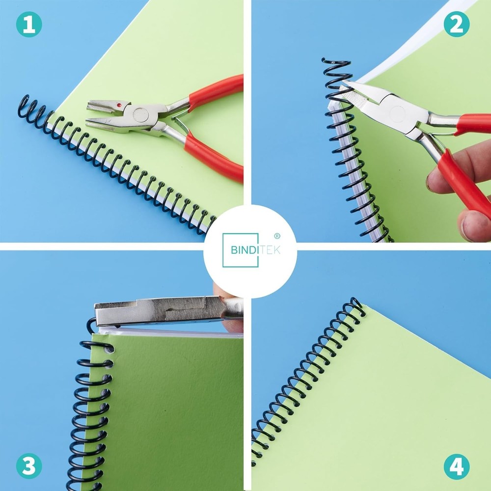Durable 12mm Plastic Spiral Binding Coils - Perfect for Letter-Sized Documents