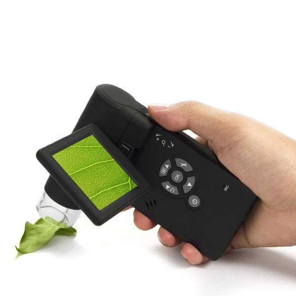5MP HD Digital Portable Microscope Foldable Camera with 3" LCD Screen 8 LED