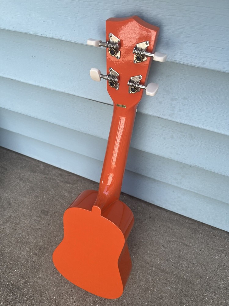 Crossroads Ukulele Orange Mini Guitar Instrument Stringed Adjustable Knob