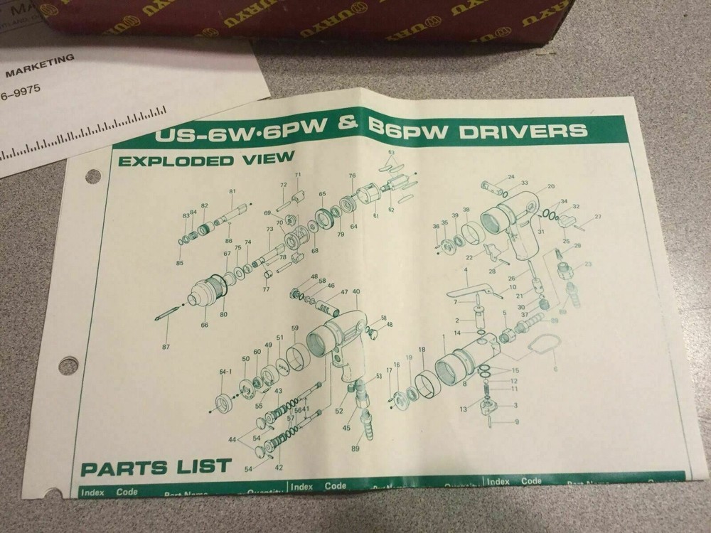 NOS - URYU AIM AIMCO US-6PW Screwdriver
