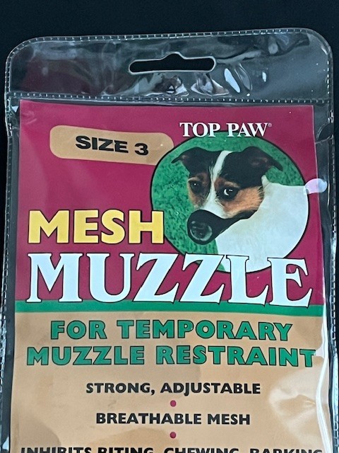 Top Paw Mesh Muzzle Size 3