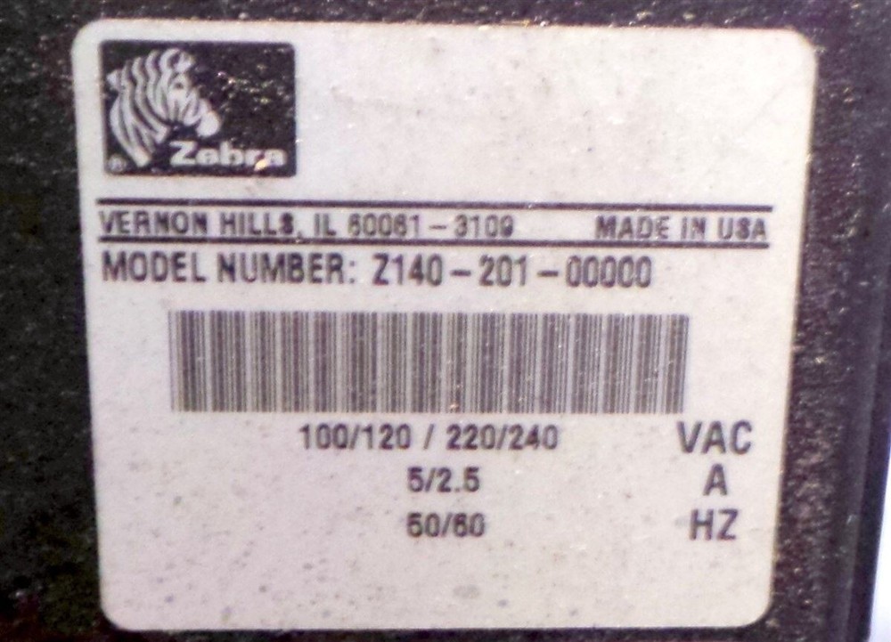 Zebra 140Xi 2140-201-00000 Thermal Label Barcode Tag Printer