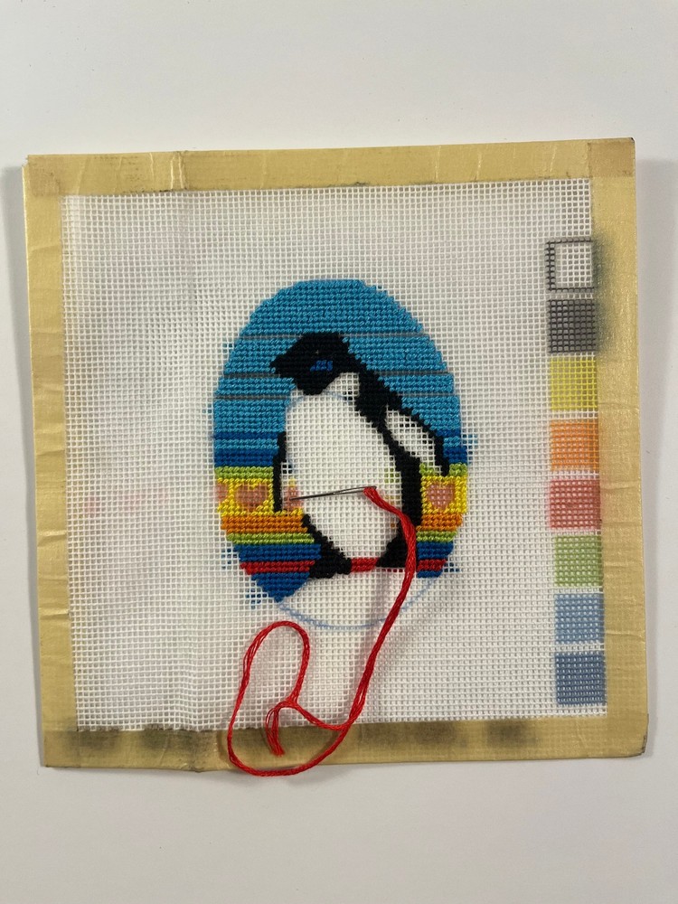 Monarch Horizons Longstitch Kit #TA27 "Penguin" - Started