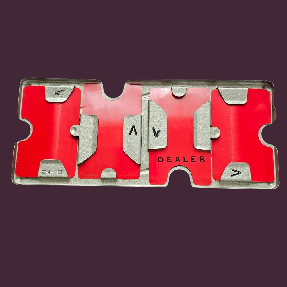 Vintage Dealer Metal Bridge Playing Deck Card Holders