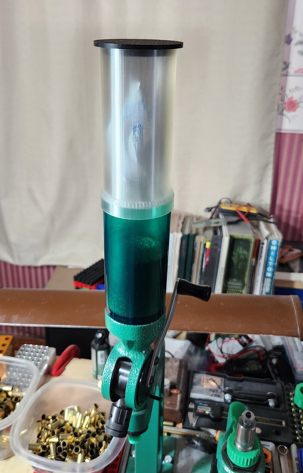 RCBS Uniflow III/Competition powder dryer & 5” ext w/desiccant for reloading