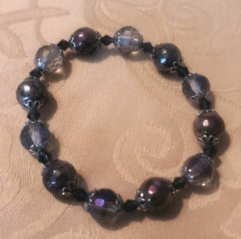 Midnight Spark Bracelet Handmade