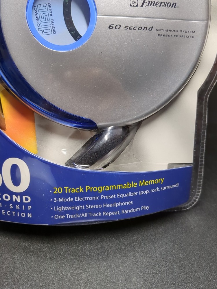 NEW Emerson HD8197BL 20 Track Programmable Memory CD Player 60 second Anti-skip