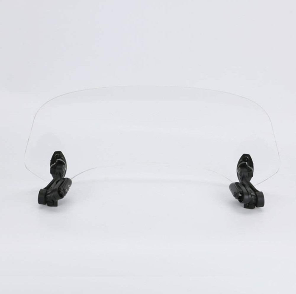 Adjustable Clip On Windshield Extension Spoiler Wind Deflector For Motorcycle