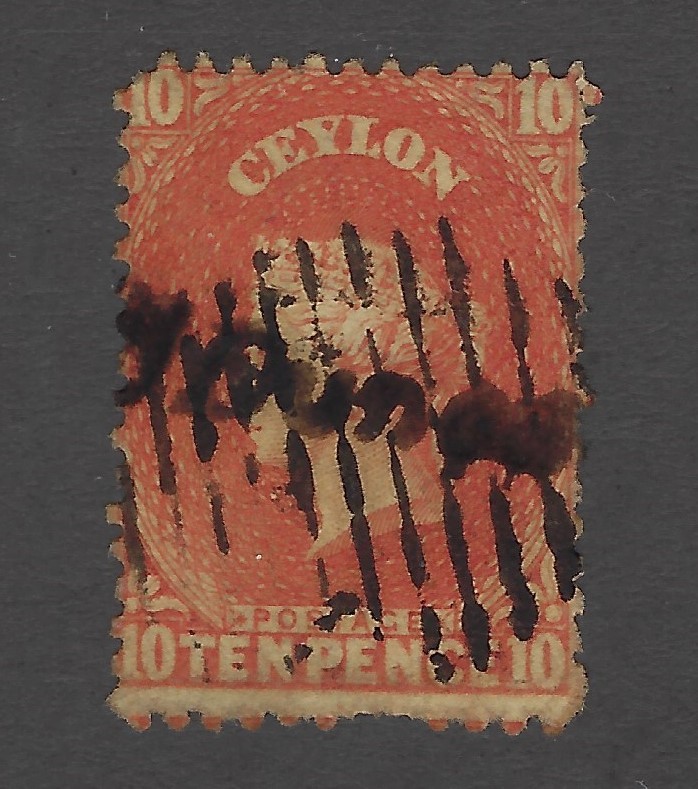Ceylon Scott 56 Used - Paper on back