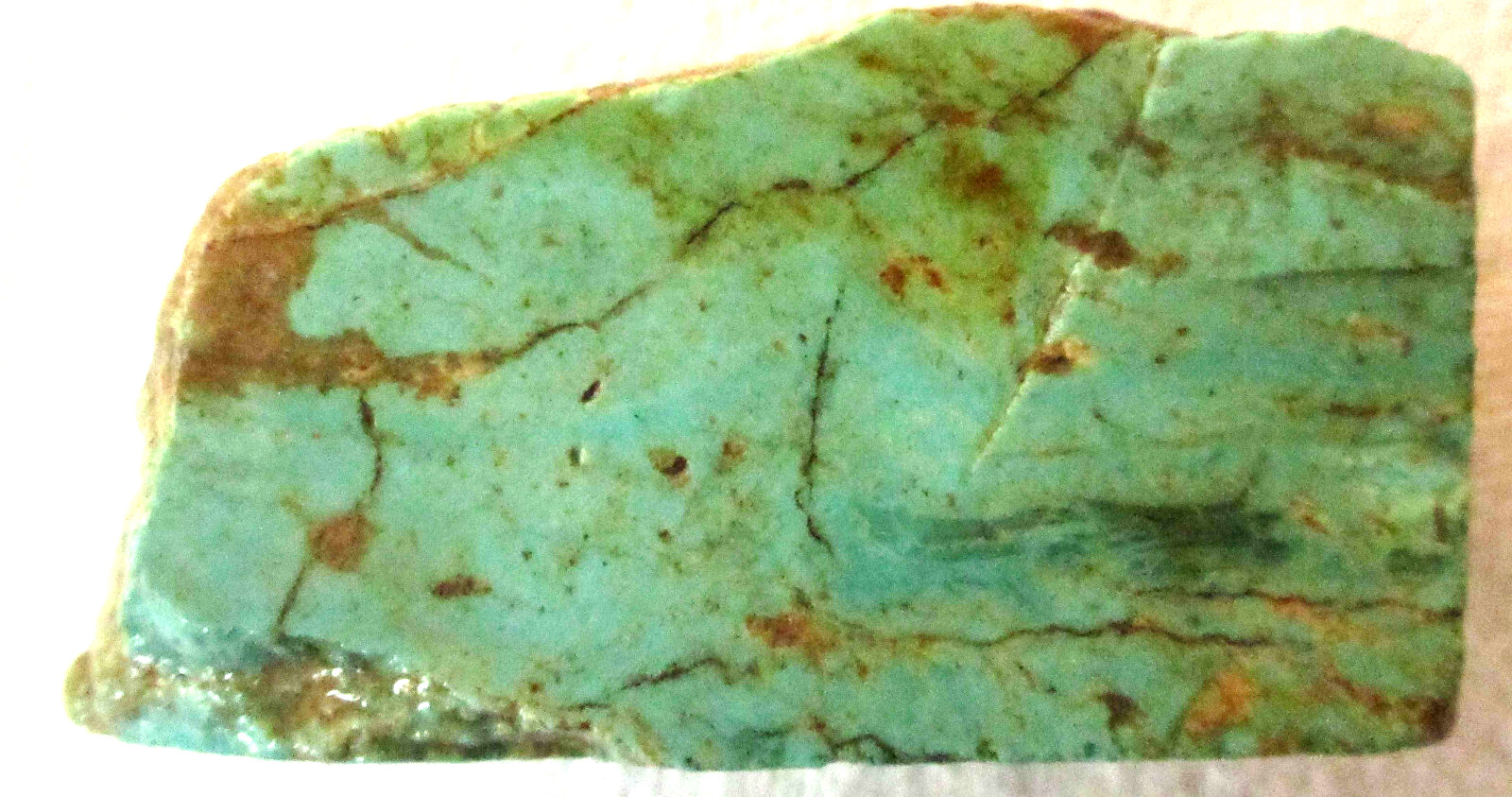 Natural Royston Turquoise Block - 188 grams - Nevada - Old Stock