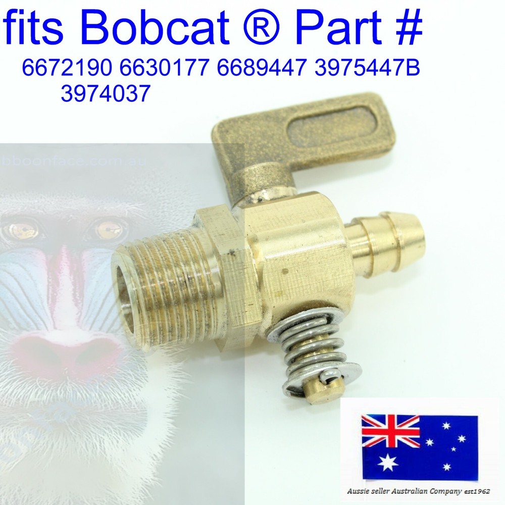 Drain Cock Valve Tap fits Bobcat 6672190 6630177 E35Z E35i E37 E42 E45 E50 E55