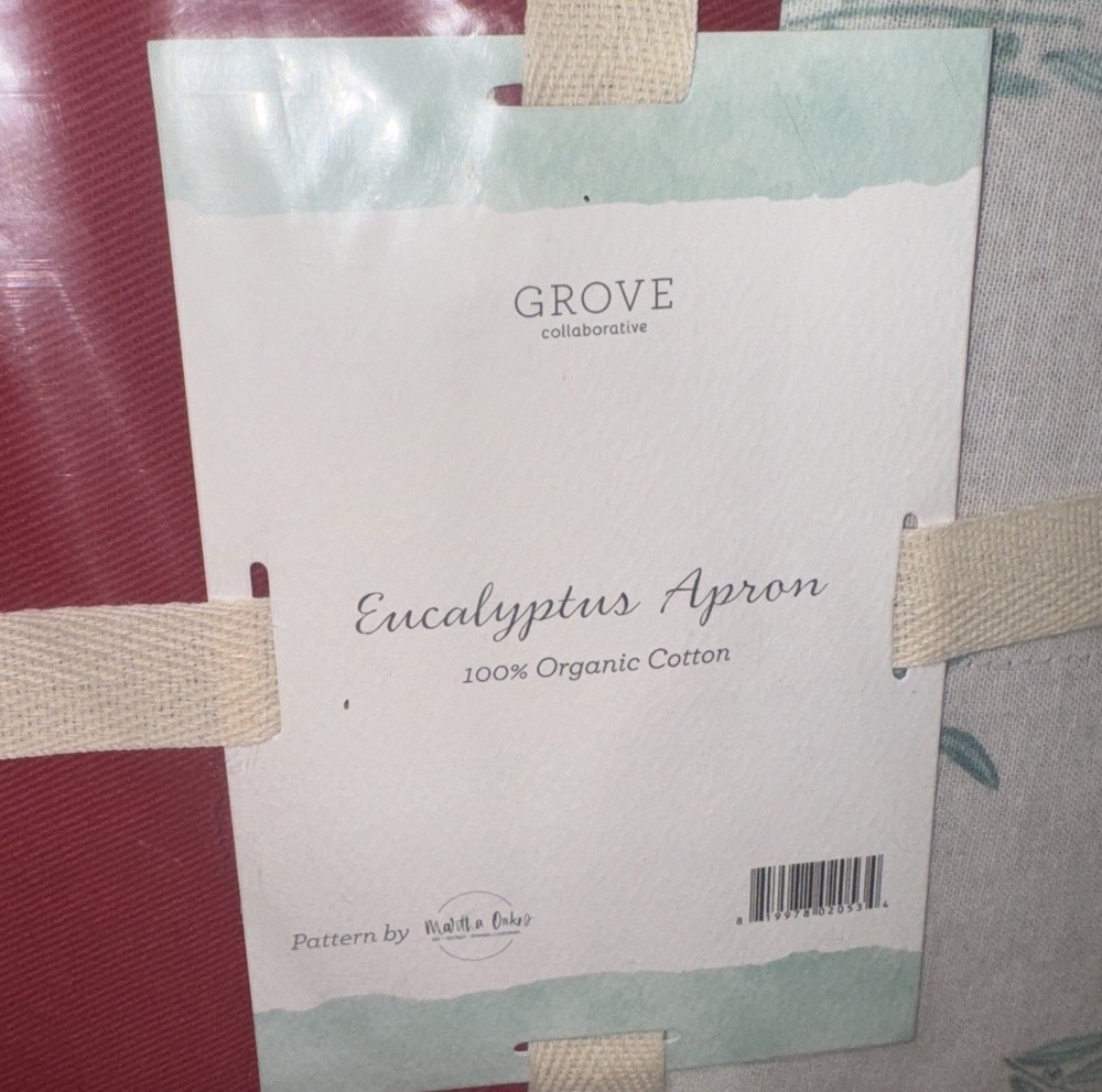 New Sealed Grove Collaborative Eucalyptus Apron Womens