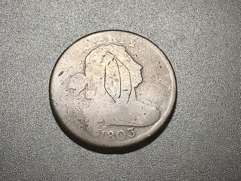 1803 Draped Large Cent - #512Z