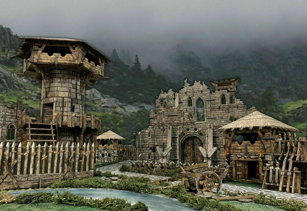 Battle Systems Terrain Fantasy Battlefield Core Set Modular D&D DND