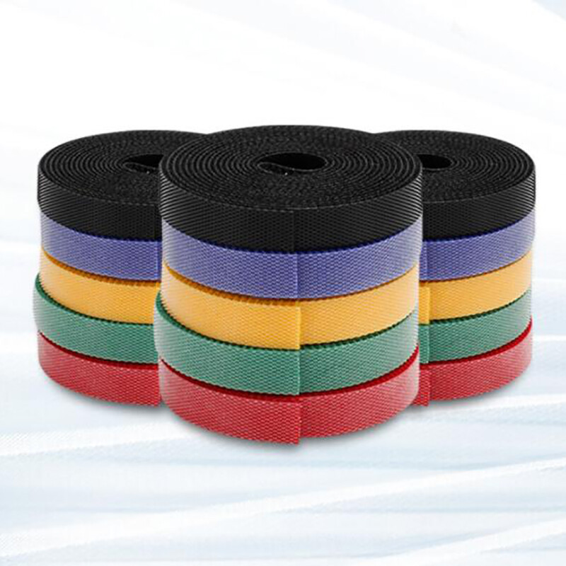 Hook And Loop Cable Ties Reusable Double Sided Straps Width 10mm 20mm Mulitcolor