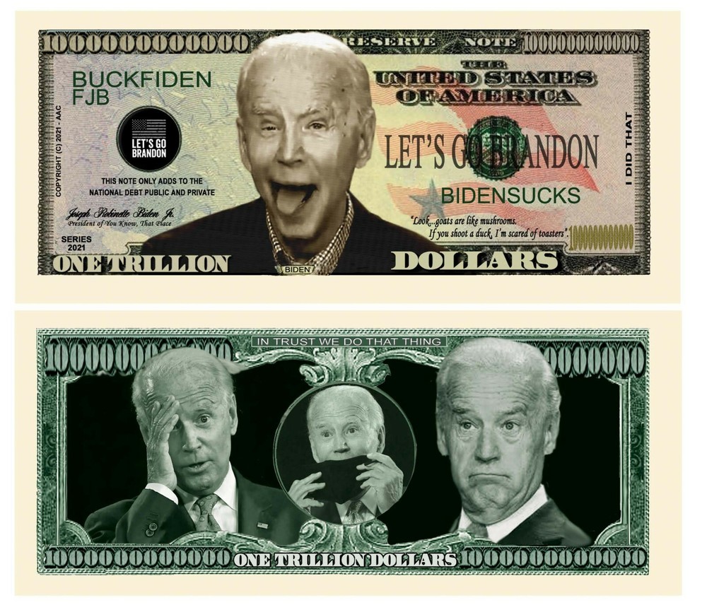 OUR LET'S GO BRADON NOVELTY NOTE (2 Bills)