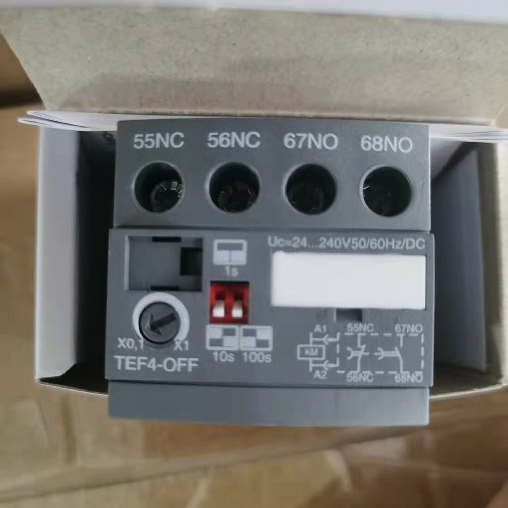 1pc ABB TEF4-OFF Frontal Electronic Timer 1SBN020114R1000