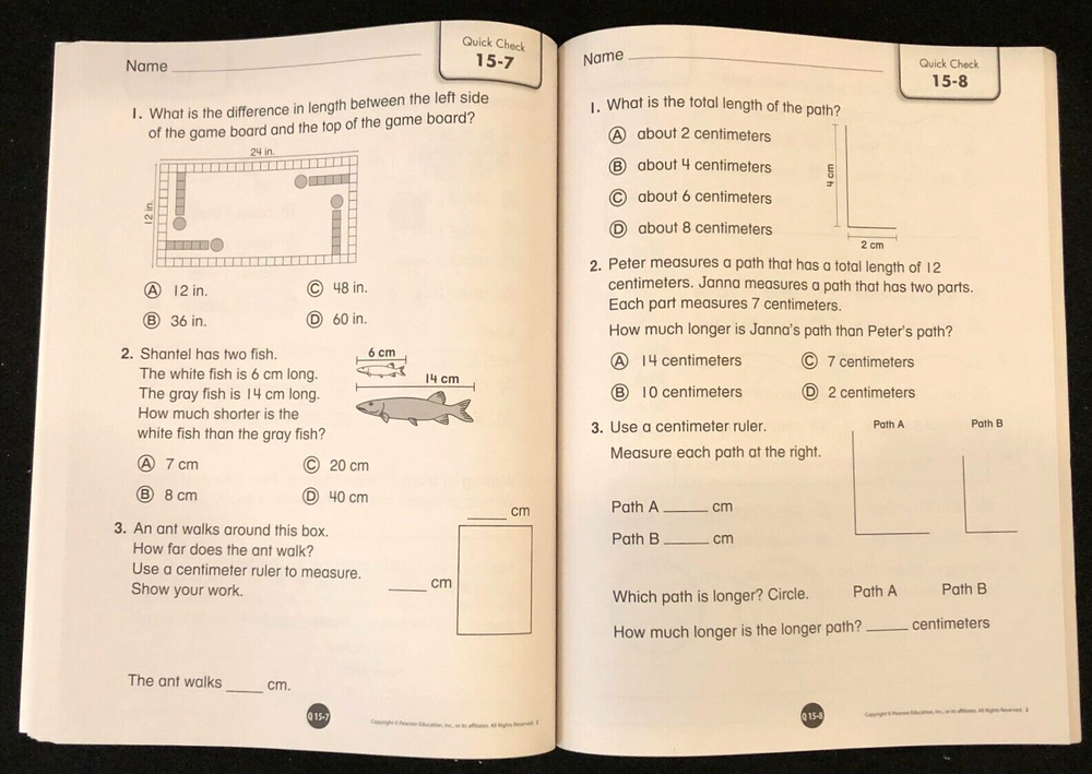 2nd Grade - Pearson enVision ASSESSMENT SOURCEBOOK - Common Core (2012)