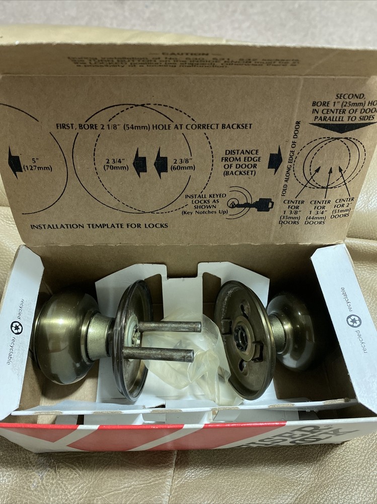 Weiser Door Knob Set A 53 T