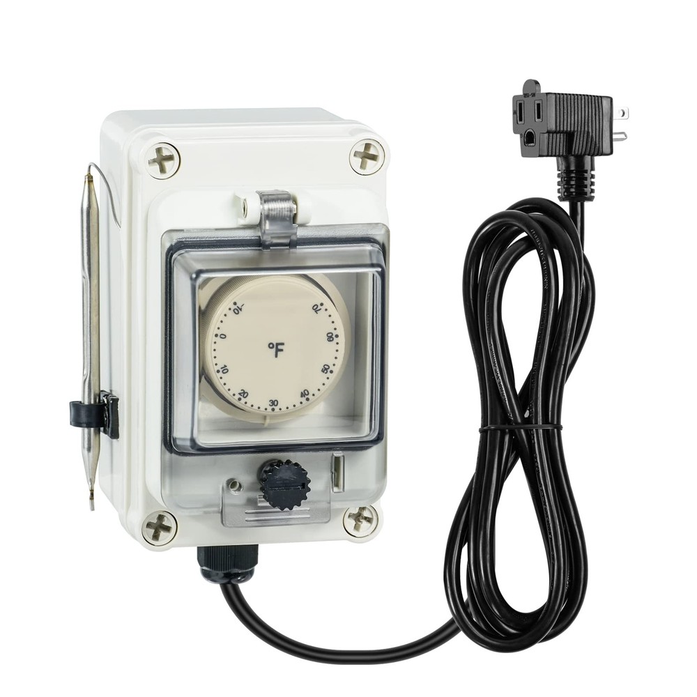 Briidea Mechanical De-Icer Controller Adjustable Thermostat Temperature Contr...