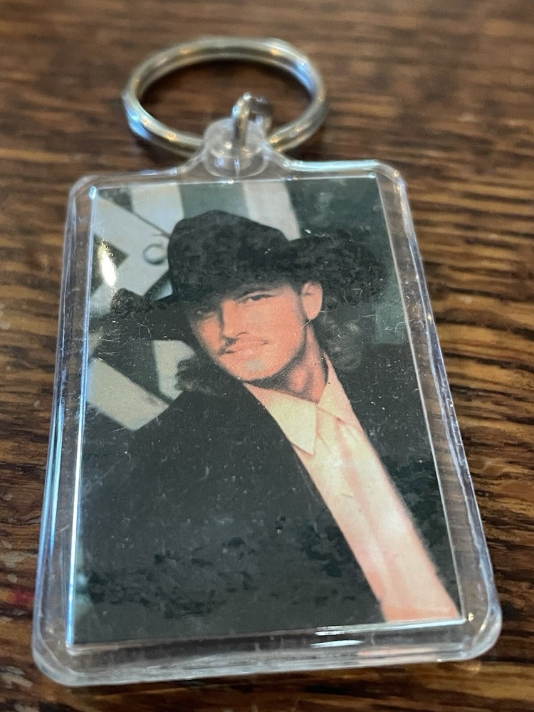 Keychain- Ken Mellons, Clear Plastic, Double Sided