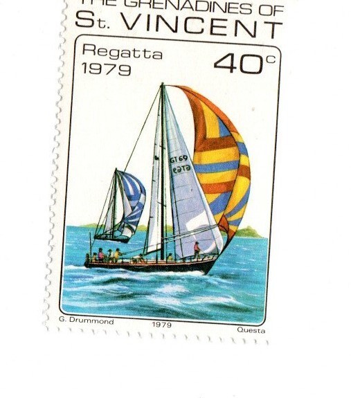 ST VINCINET MNH SALING SHIP