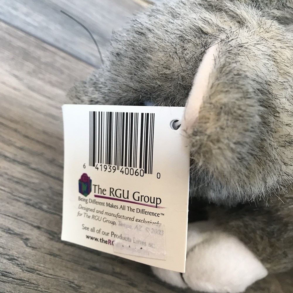 Vintage 2002 Zoona Ringtail Cat Plush With Tags! EXCELLENT! 9”