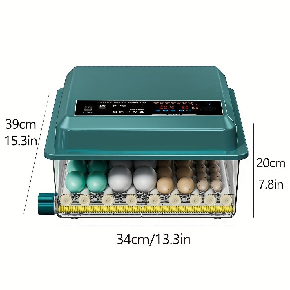 Automatic Egg Incubator 36-Tray, Digital Humidity Control with Auto Flip, Adj...