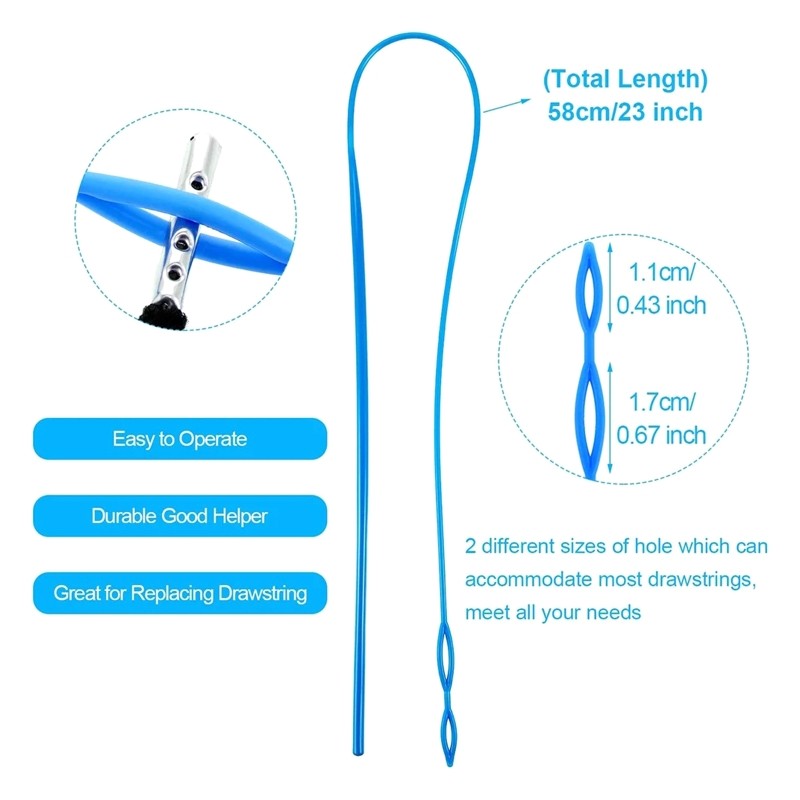 Drawstring Threader Seam Ripper Kit for Fabric Belts Strips Knitting DIY Sewing