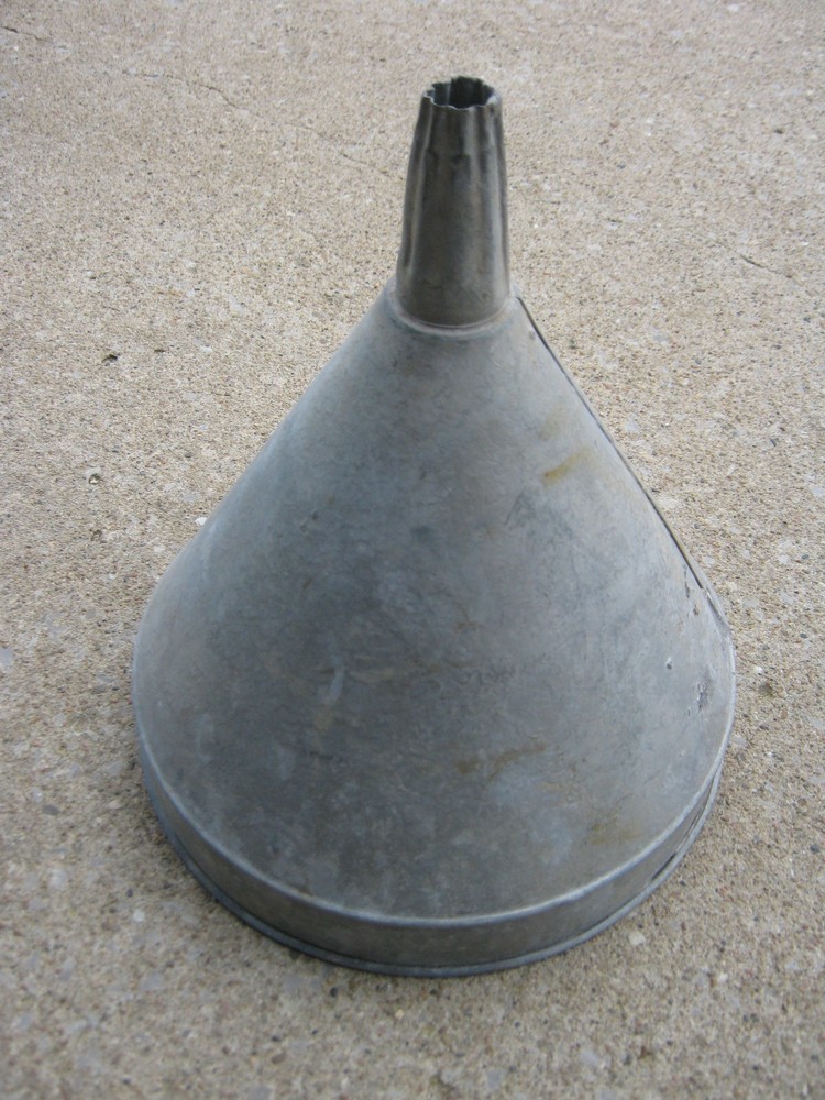 Vintage Galvanized Metal Funnel