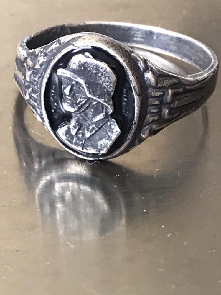 German silver ring. World War II.