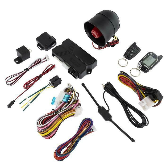DS18 2-Way Car Alarm Security & Remote Start System LCD 3000ft Range