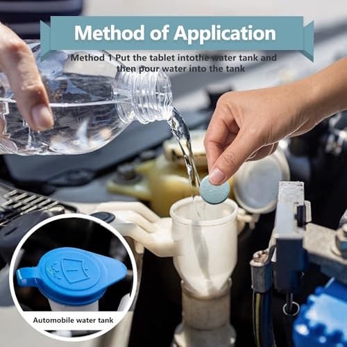 100 Pieces Car windshield washer fluid Concentrated Clean Tablets, Windshield