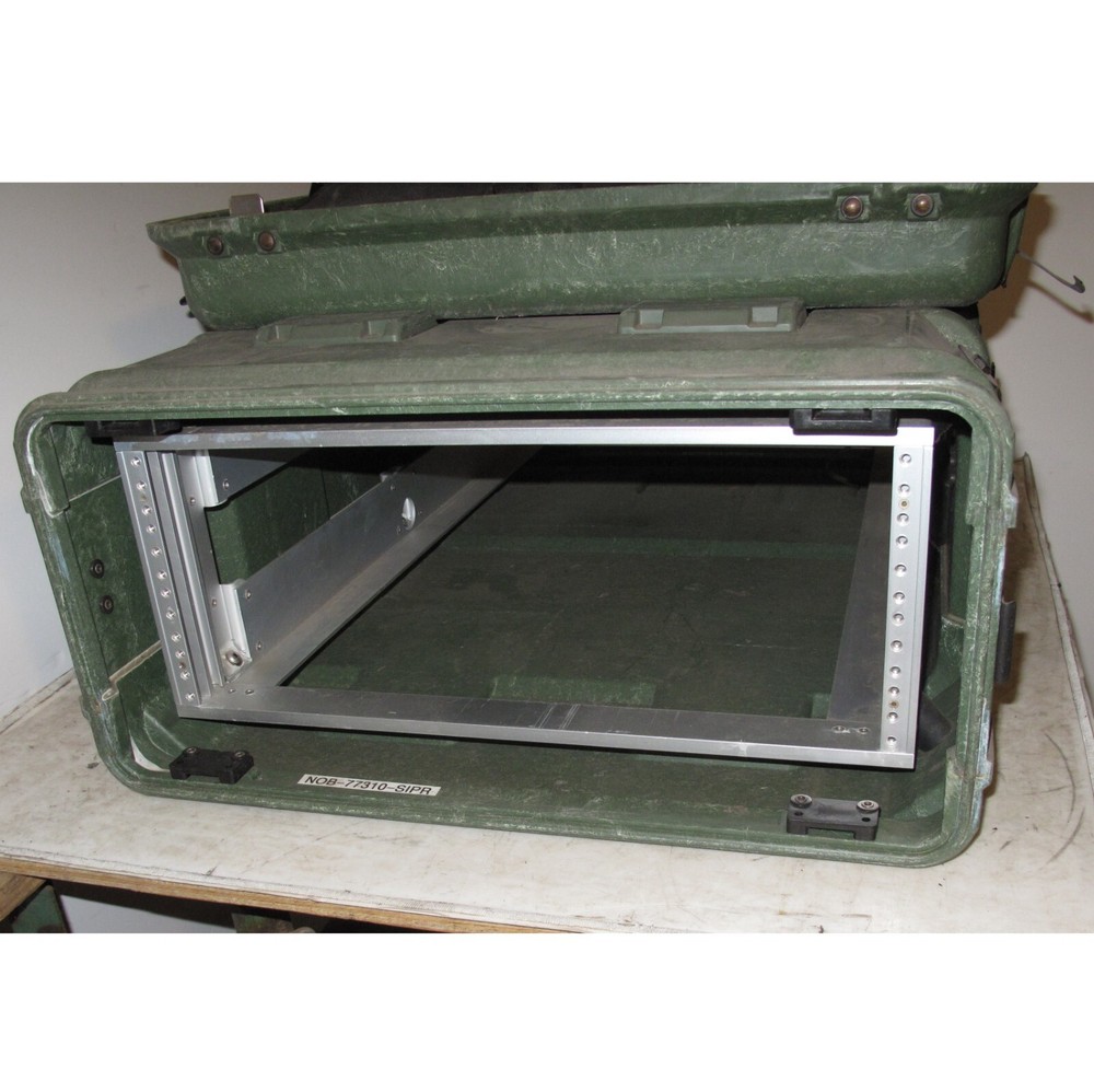 Rackmount 04U 19x30 Deep Lid ECS Composite Shockmount Shock Rack Mount Hard Case