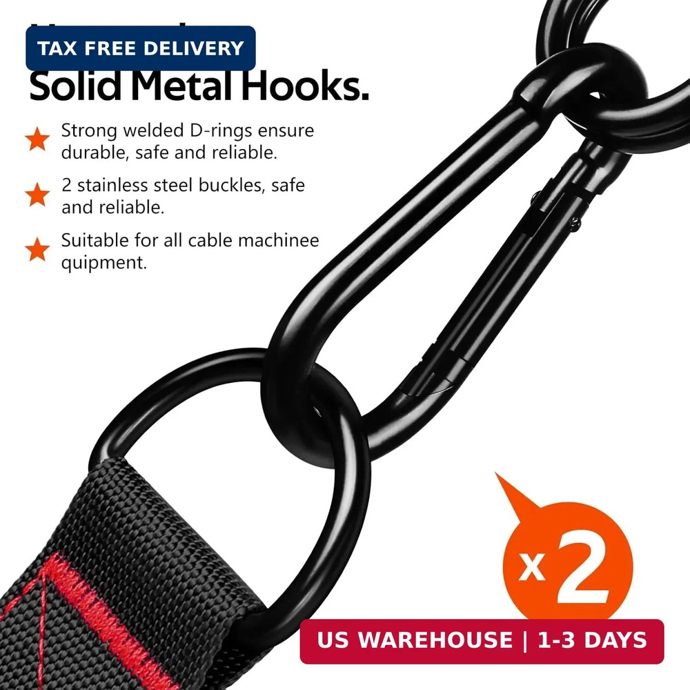 WALITO Exercise Handles, Replacement Cable Machine Attachments for Home Gym Equi