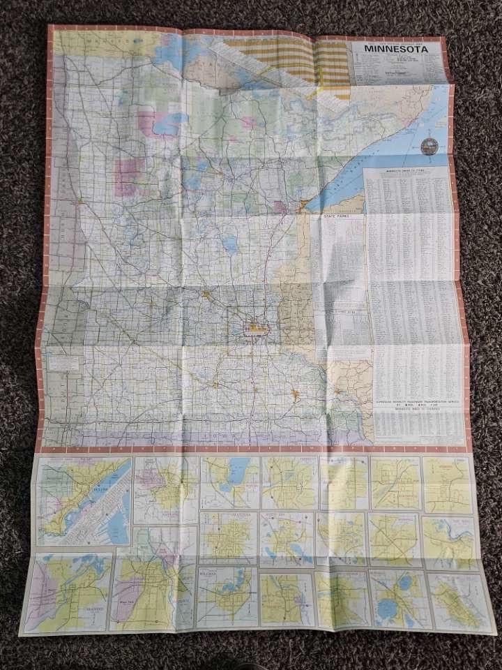 MINNESOTA OFFICIAL STATE HIGHWAY MAP 2017 - 2018