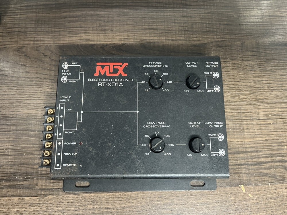MTX RT-XO1A Electronic Crossover untested AS-IS