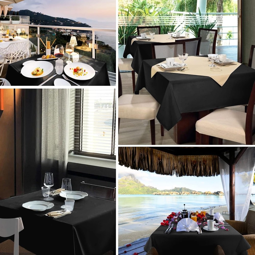 Stain Resistant Square Tablecloth Set