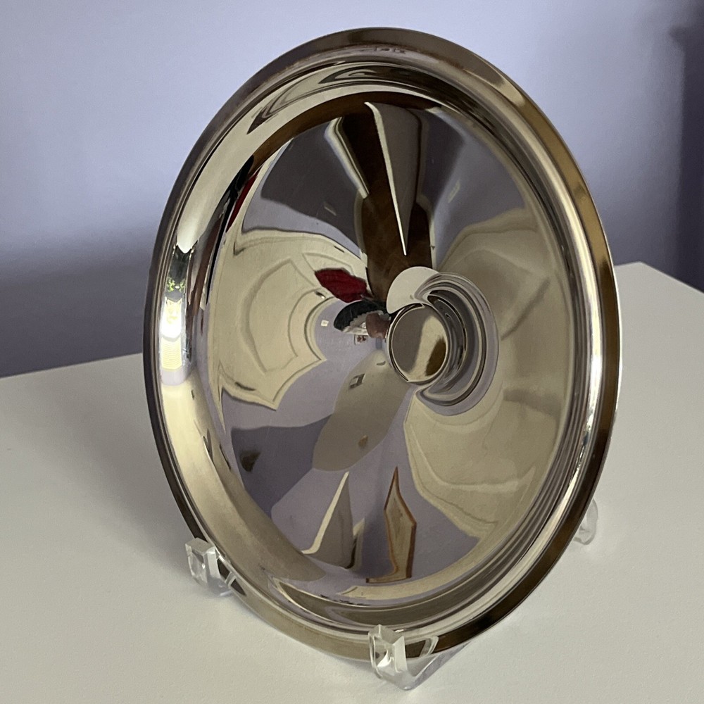 Art Deco Silver plated Soup Tureen or Chafing Dish Lid ONLY 9" Diameter