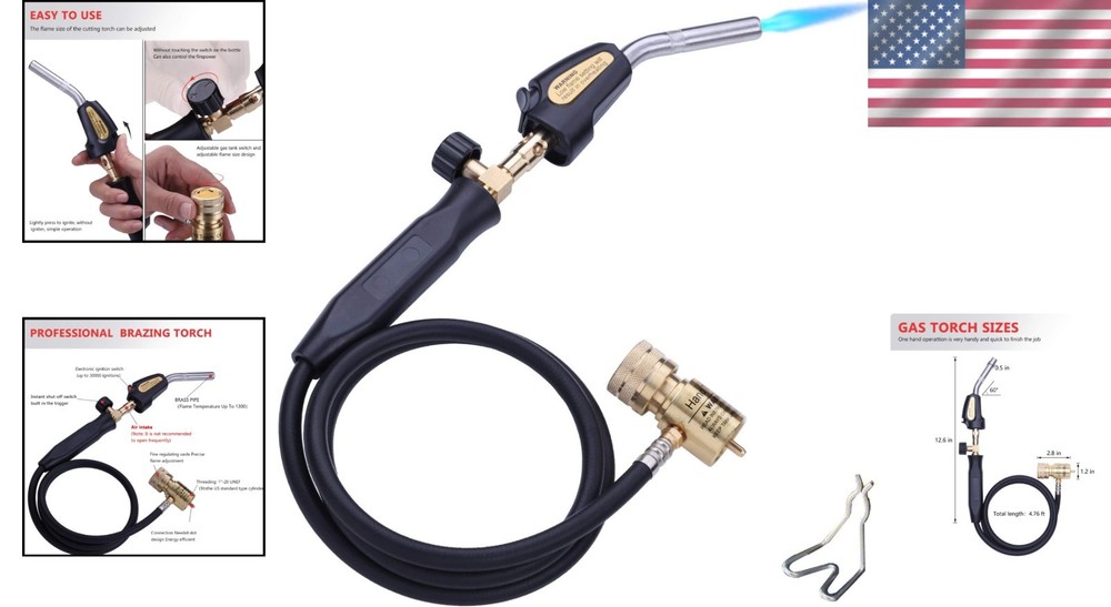 Professional Brass Welding Torch - Portable Design
