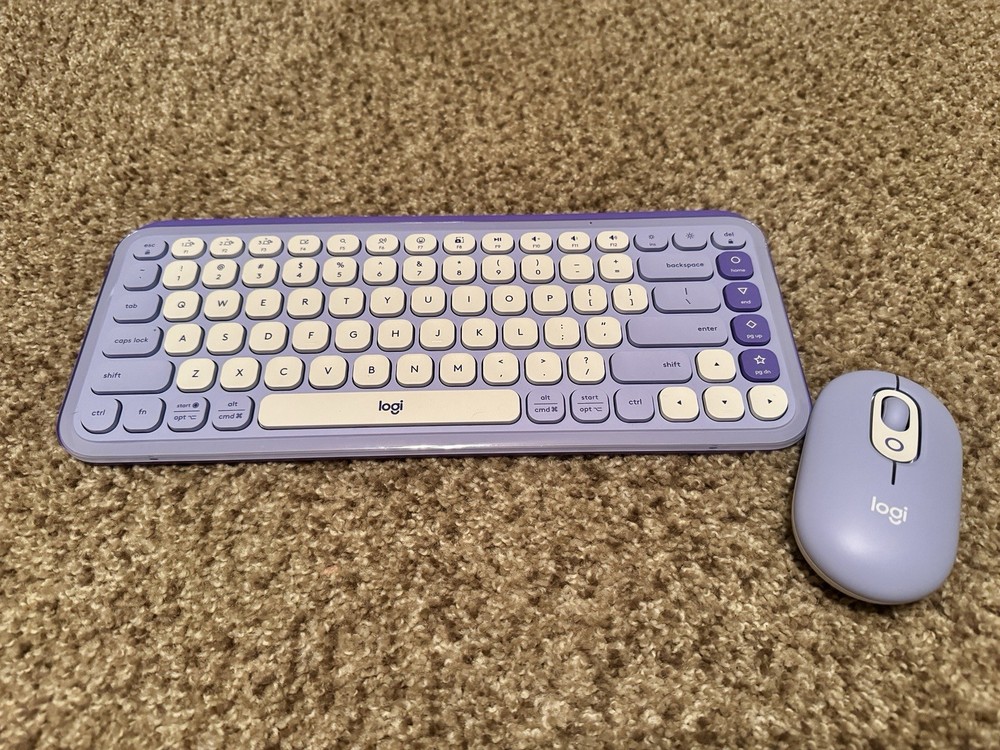 Logitech Pop Icon Key Wireless Keyboard + Mouse Set