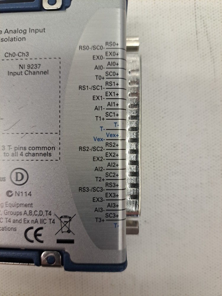 National Instruments NI 9237 w/ DSUB Bridge Analog Input Module USED