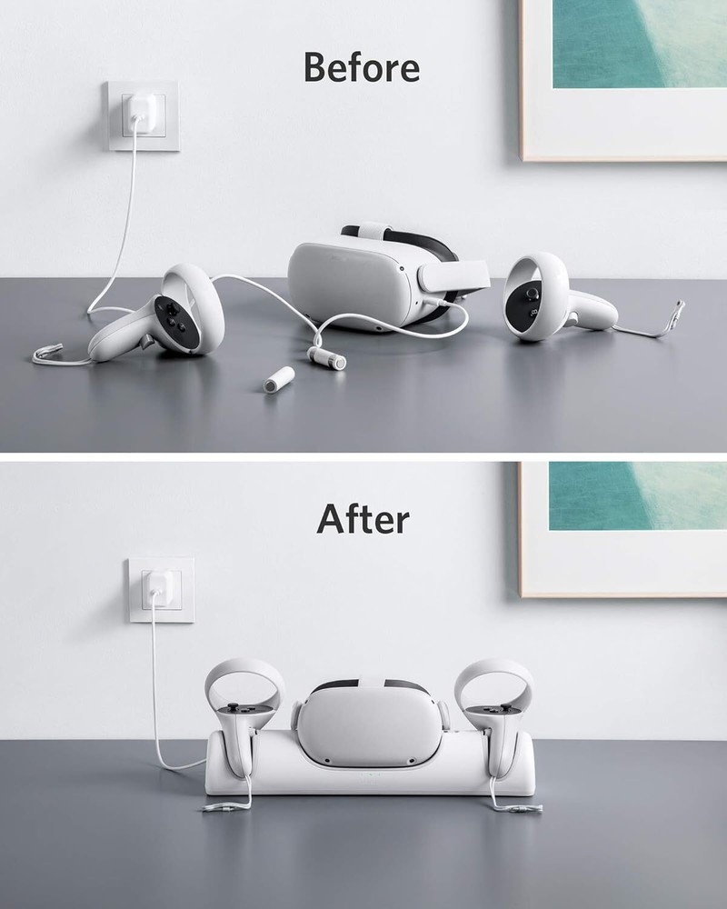 Anker Oculus Certified Charging Dock for Oculus Quest 2 Headset Display Holder